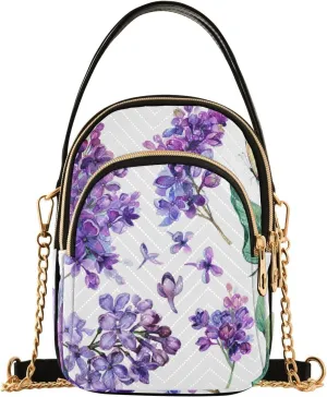 Women's Wave Cross Body Chest Bag, 52 inch Gold Chain Shoulder Handbag Purse