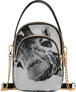 Women's Wave Cross Body Chest Bag, 52 inch Gold Chain Shoulder Handbag Purse
