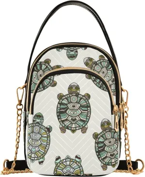 Women's Wave Cross Body Chest Bag, 52 inch Gold Chain Shoulder Handbag Purse
