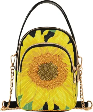 Women's Wave Cross Body Chest Bag, 52 inch Gold Chain Shoulder Handbag Purse