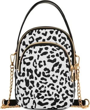 Women's Wave Cross Body Chest Bag, 52 inch Gold Chain Shoulder Handbag Purse