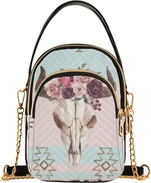 Women's Wave Cross Body Chest Bag, 52 inch Gold Chain Shoulder Handbag Purse