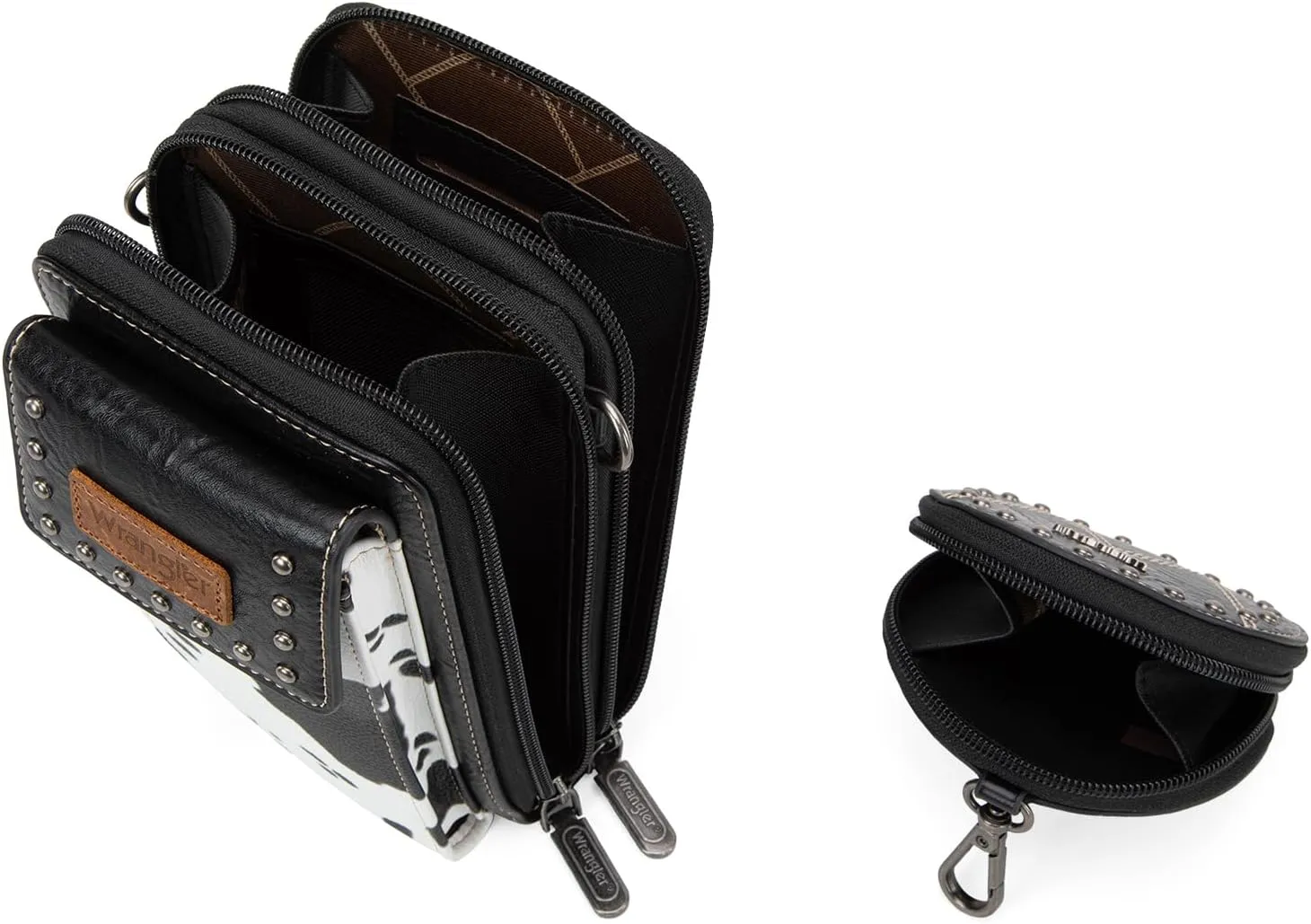 Wrangler 3Pcs Doctor Bag Sets for Women Top-handle Satchel Bag with Cell Phone Handbag and Coin Purse