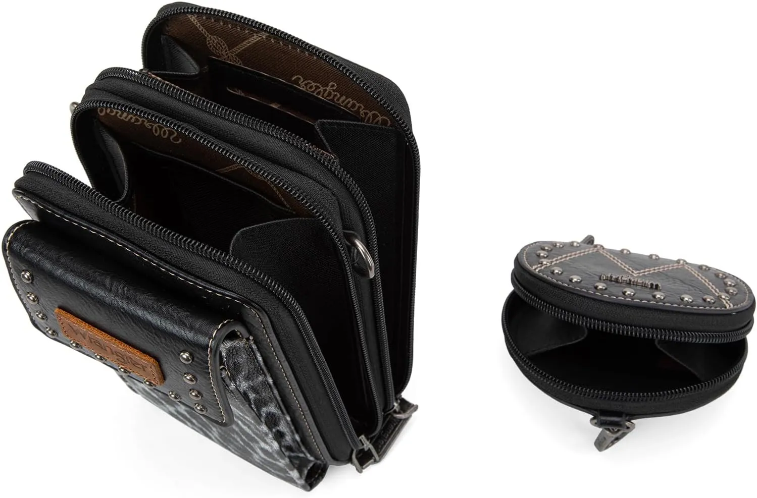 Wrangler 3Pcs Doctor Bag Sets for Women Top-handle Satchel Bag with Cell Phone Handbag and Coin Purse