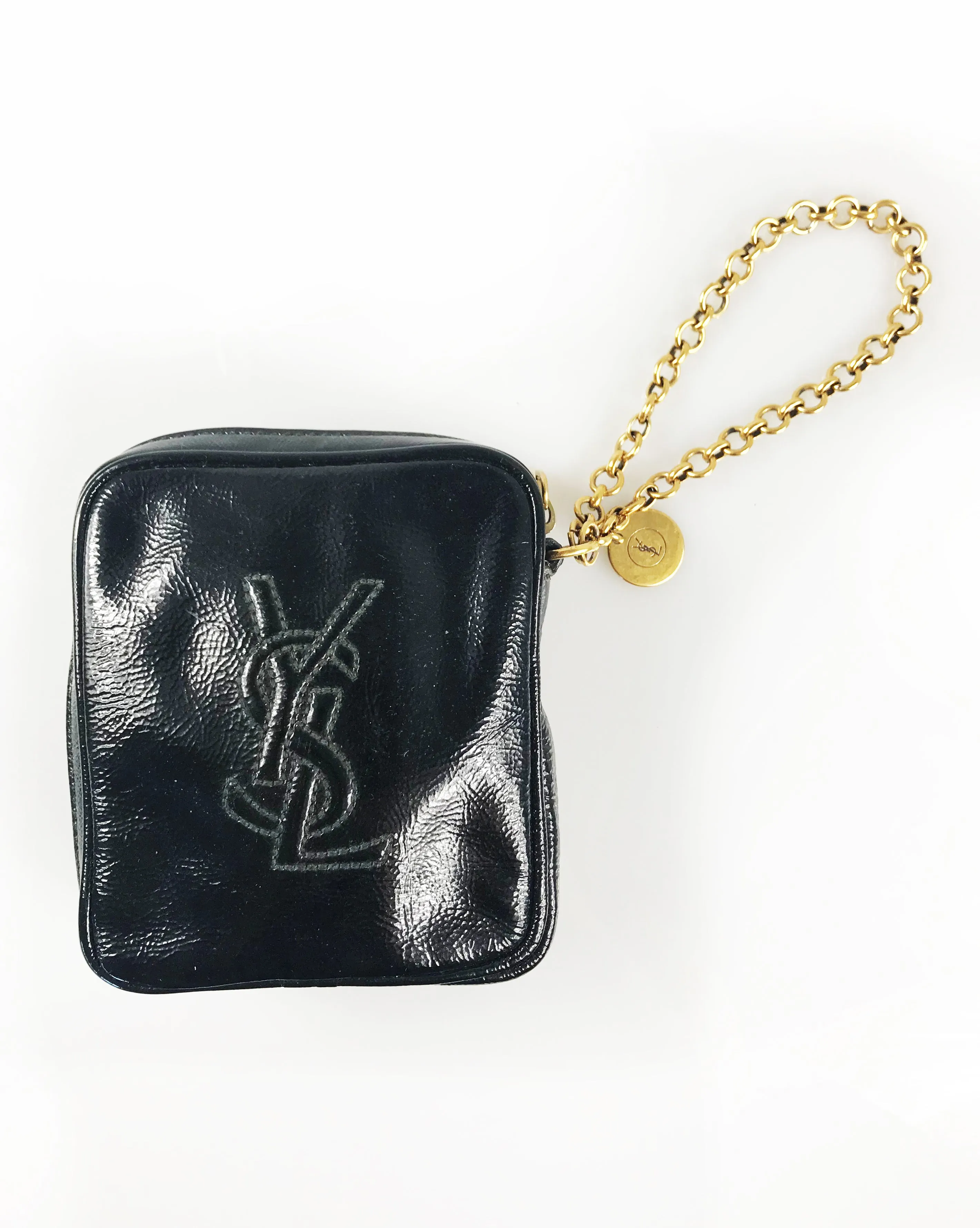 Yves Saint Laurent Patent Leather Wristlet