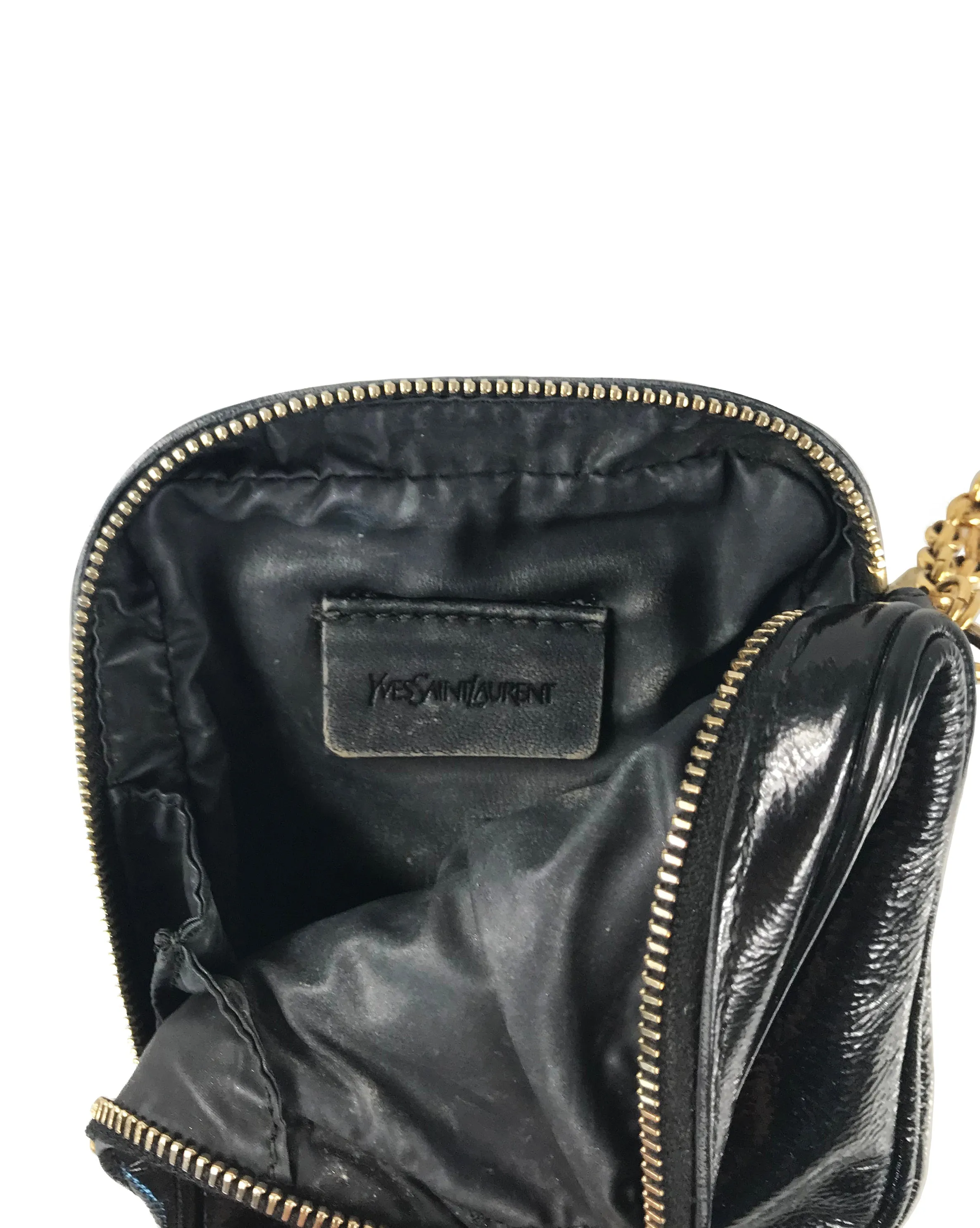 Yves Saint Laurent Patent Leather Wristlet