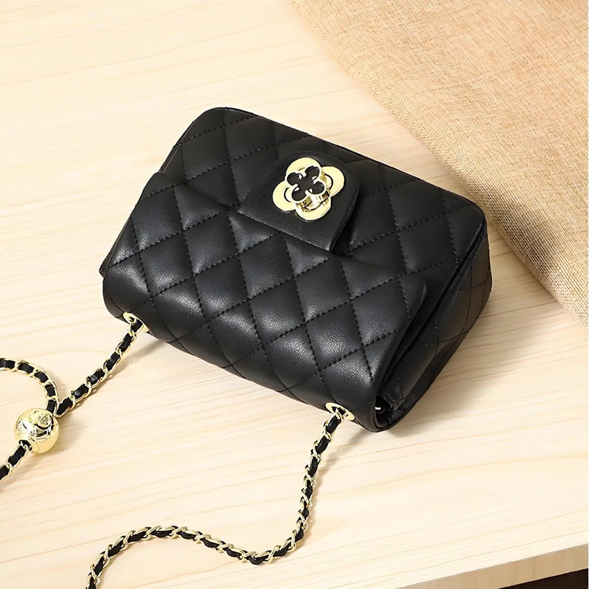 YXBQueen Quilted Leather Handbag Designer Crossbody Bags Women Purses and Handbags