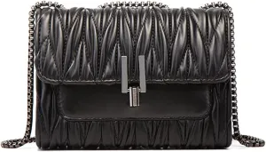 YXBQueen Quilted Leather Handbag Designer Crossbody Bags Women Purses and Handbags