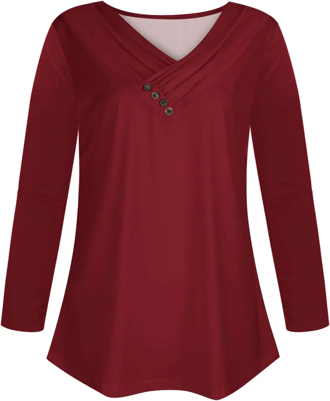 ZDRZK Cute Long Sleeve Tops for Women Dressy Casual Boho Floral Print Crew Neck Petite Shirts Fall Fashion Blouse 2023