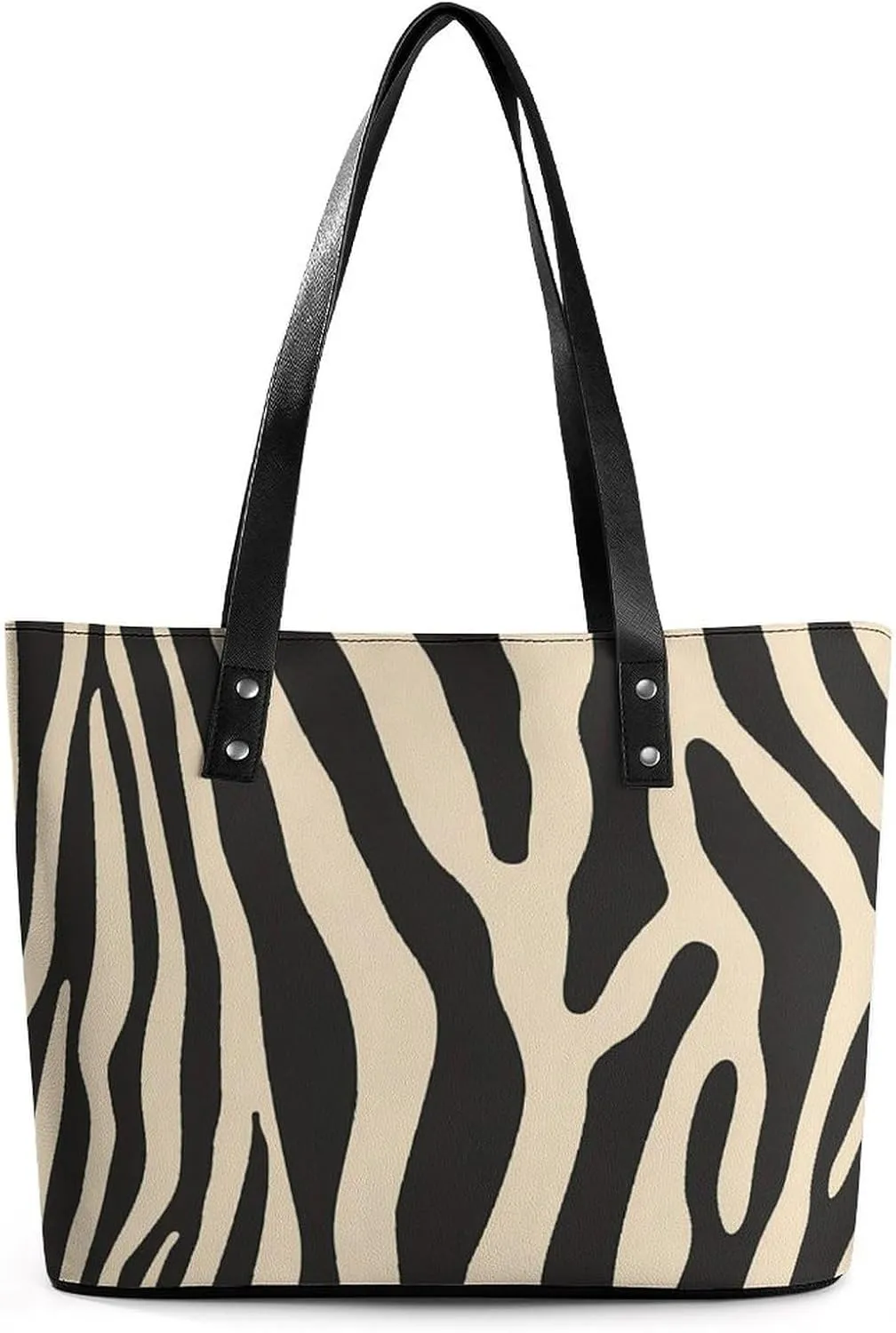 Zebra Animal Pattern Women's Tote Shoulder Bag Handbag Top Handle Leather 29 * 34 * 14cm